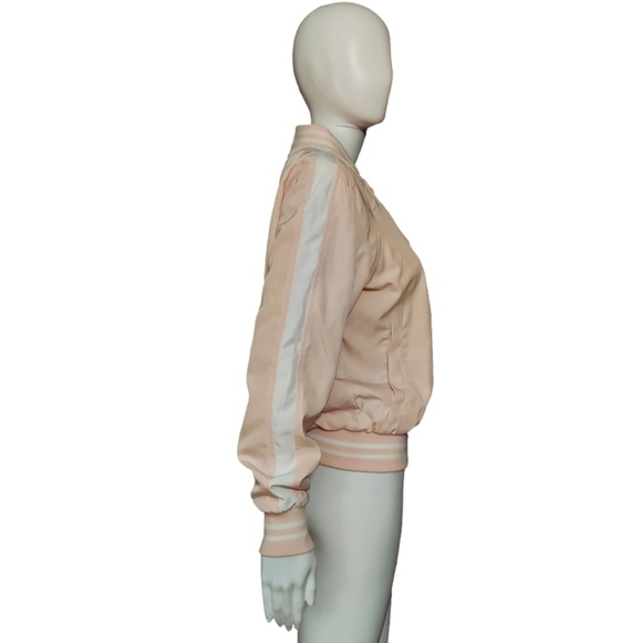 Betsey Johnson Performance Side Stripe Bomber Jacket - Picture 5 of 15